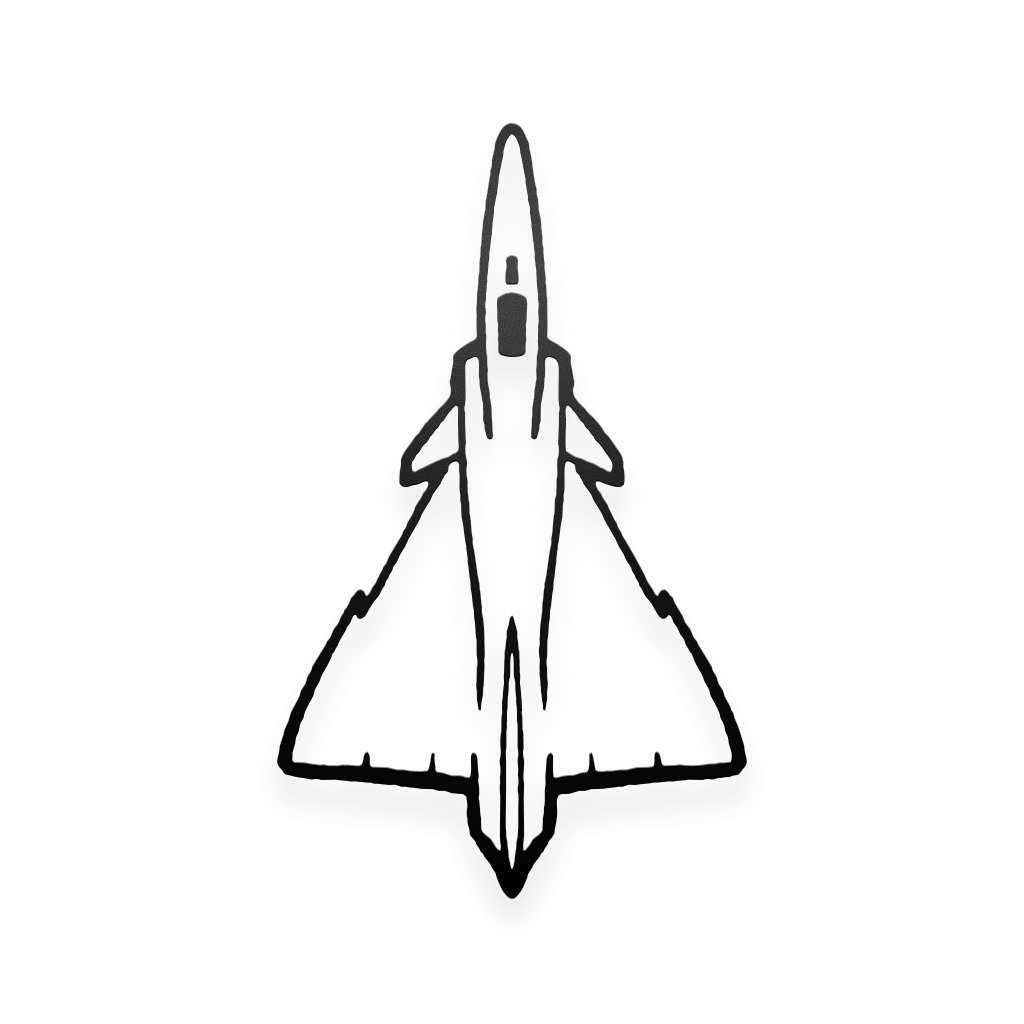 Kfir Matte Black Decal