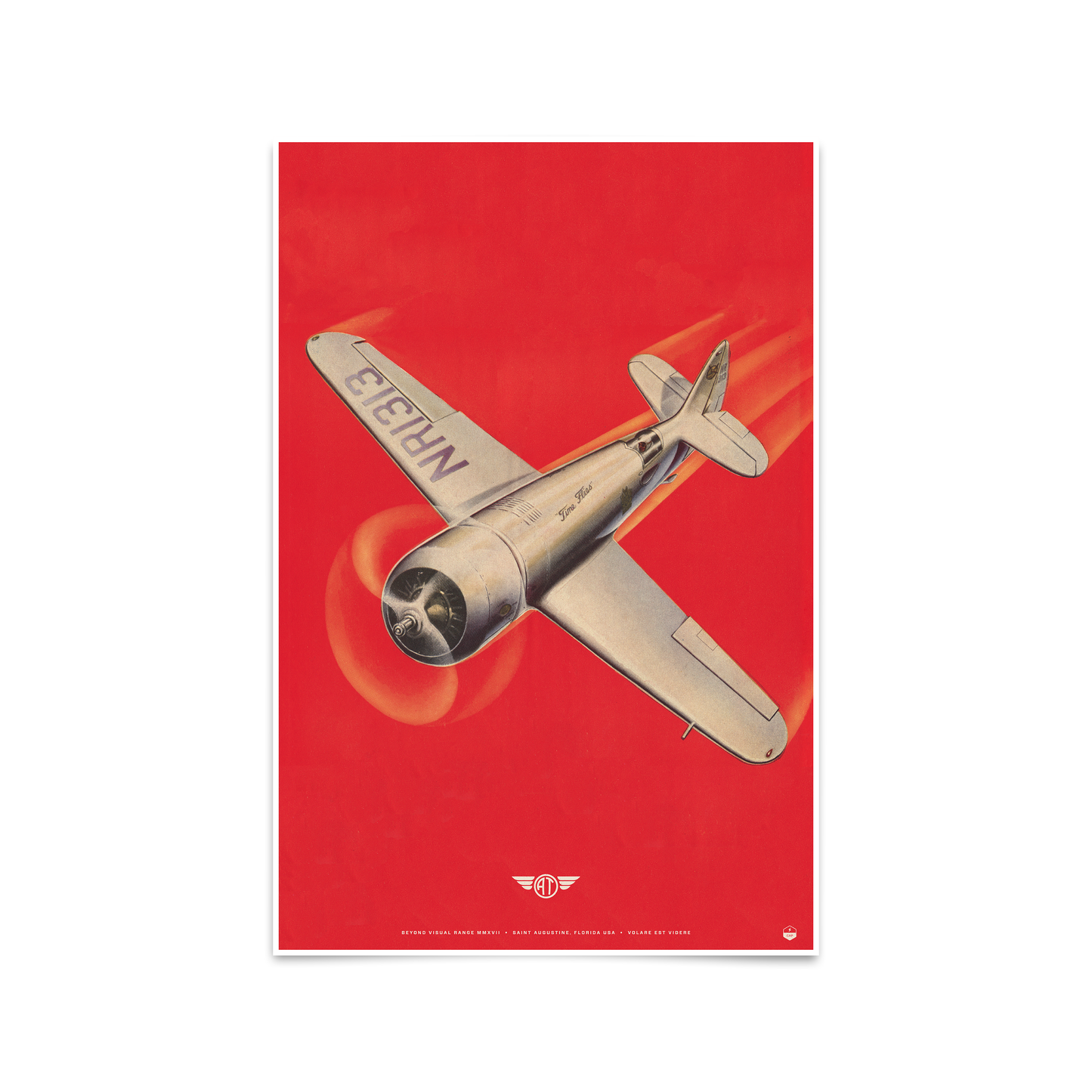 Time Flies Racing Poster