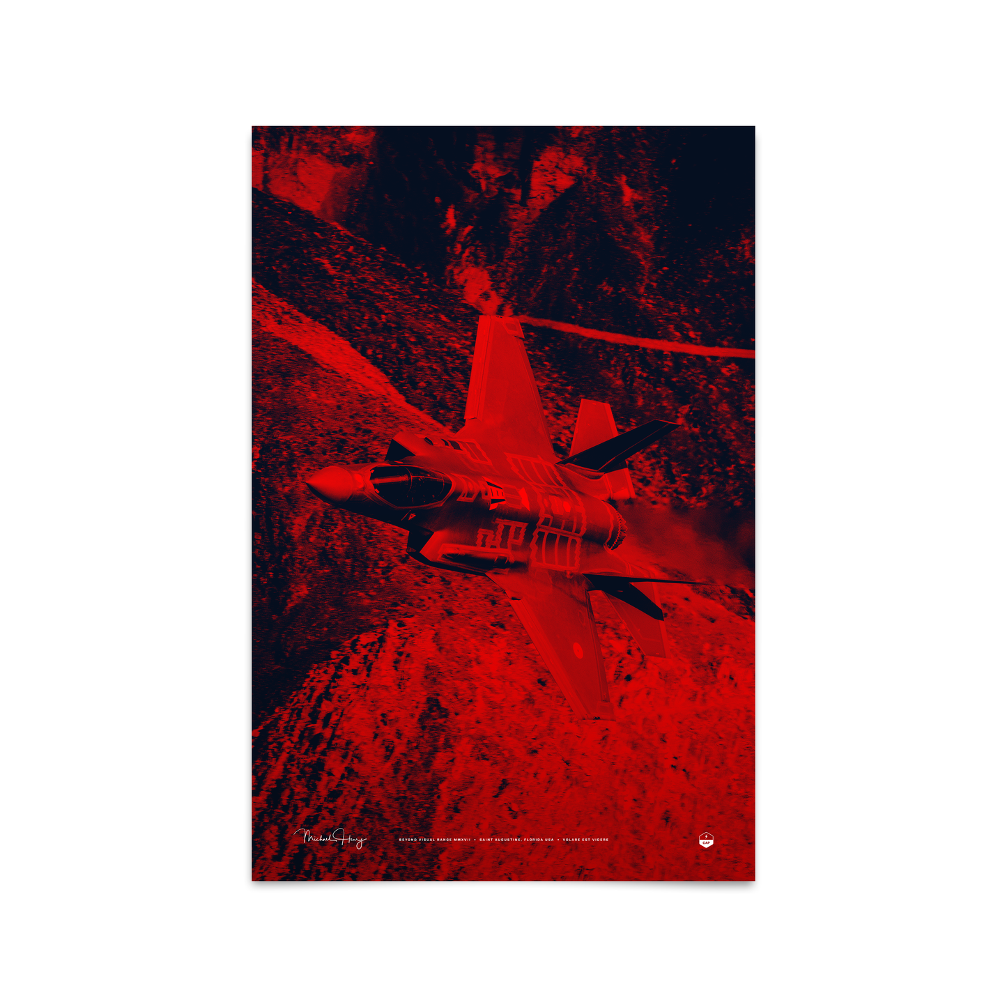F-35 Rainbow Canyon Poster
