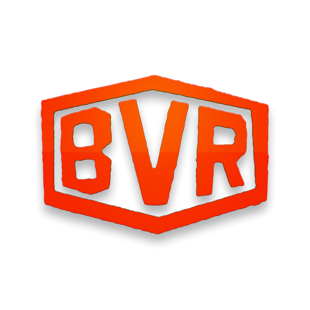 Large BVR Stamp Decal - Orange Red