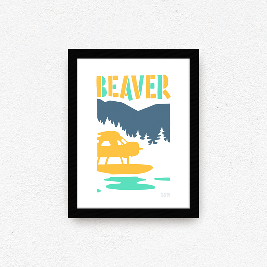 Remote Beaver Print